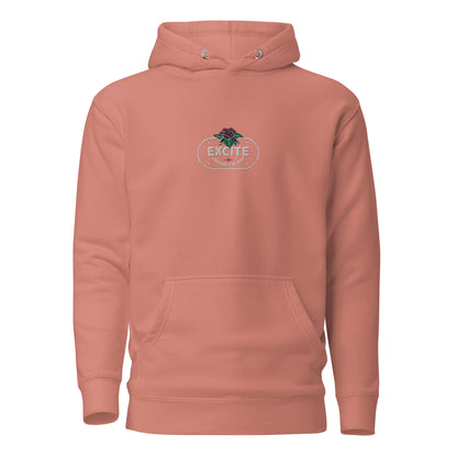 Excite Apparel Rose Hoodie (Embroidered)